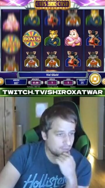 SO spielt man Cats and Cash!

twitch.tv/shiroxatwar
twitter.com/Shiroxtwitch
kick.com/shiroxatwar
youtube.com/ShiroxAtWar
slotrox.com
twitter.com/Shiroxtwitch
discord.gg/PPWZEgJ

#slots #bigwin #gambling
#slotreactions #maxwin